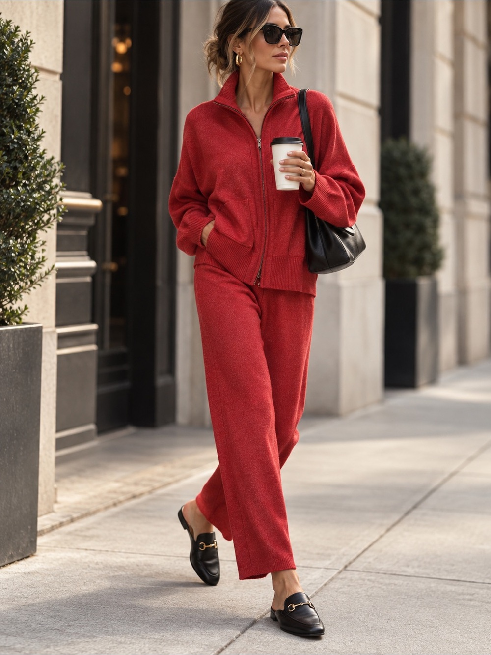 Neiman Marcus 2007 Centennial 100% Cashmere 2 Piece Sweater Pants Set XS